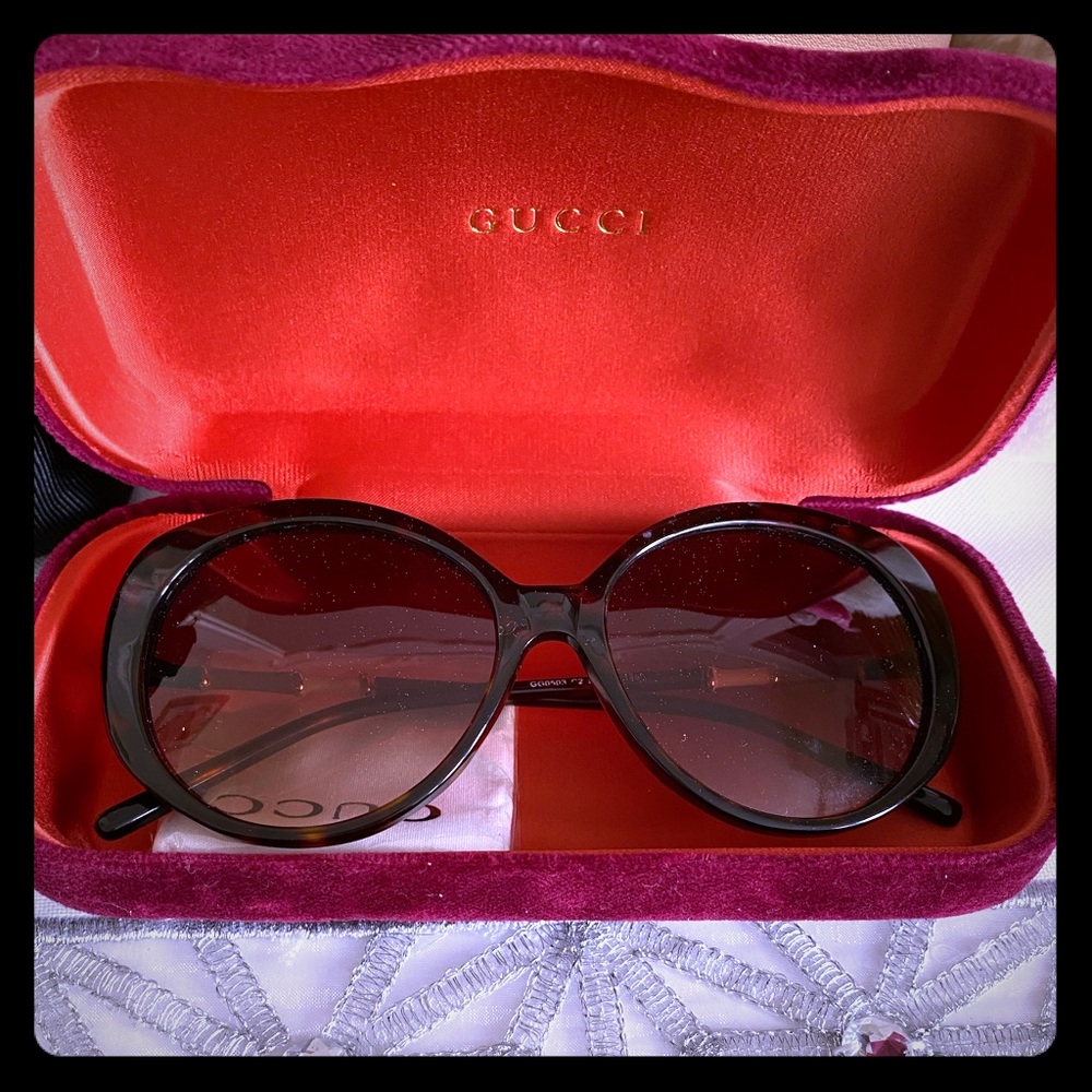Gucci brown sunglasses